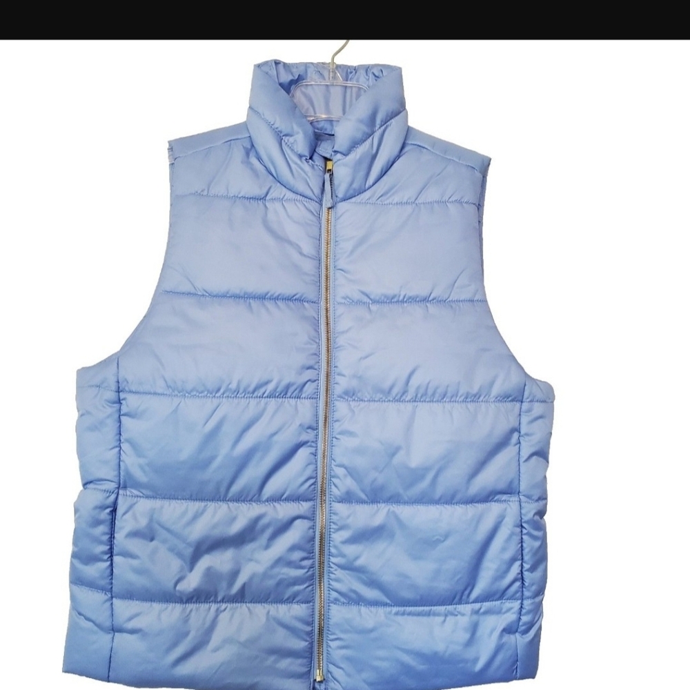 J. Crew Mountain Puffer Vest Sz XL Sky Blue Apparel - Picture 14 of 14